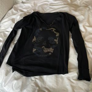 Zadig & Voltaire long sleeve skull